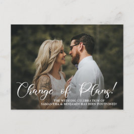 モダン写真結婚の変更 ポストカード