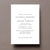 モダン写真結婚アーチ 招待状