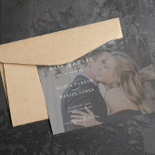 モダン写真結婚オーバーレイ セーブザデート