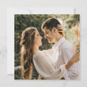 モダン写真結婚面 招待状 (裏面)