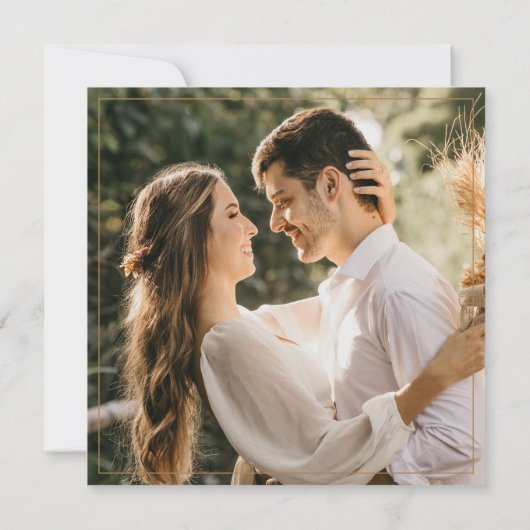 モダン写真結婚面 招待状 (裏面)