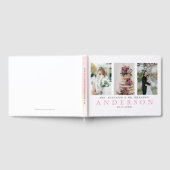 モダン写真結婚x 3 ゲストブック (全面)