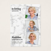 モダン写真追悼式祈りの言葉カード3 (正面)