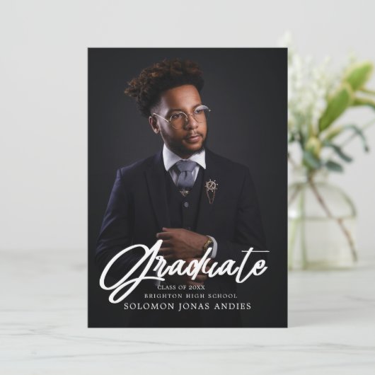 モダン写真高校卒業 案内状 (スタンド正面)