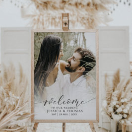 モダン写真黒書道白グラデーション ポスター