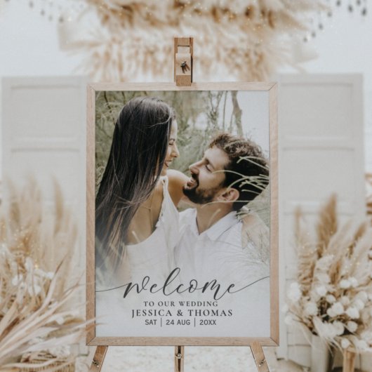 モダン写真黒書道白グラデーション ポスター