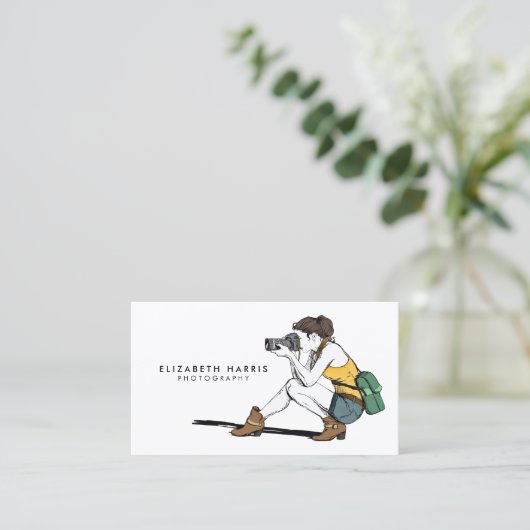 モダン写真 名刺 (スタンド正面)