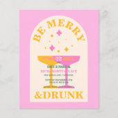 モダン写真、明るい&クリスマおもしろいスの招待 (正面)