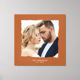 モダン写結婚パーソナライズされた真〜に キャンバスプリント