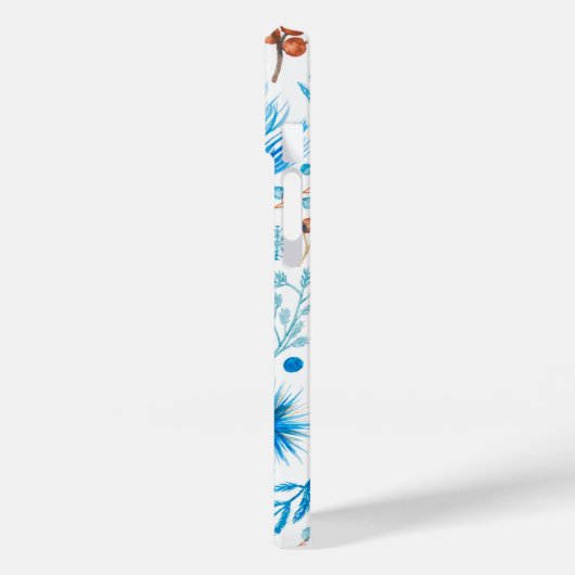 モダン冬の水の色葉のと果実 Case-Mate iPhoneケース (裏面 / 左)