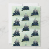 モダン冬の私たちもっとも偉大のアドベンチャーベビーシャワー 招待状 (裏面)