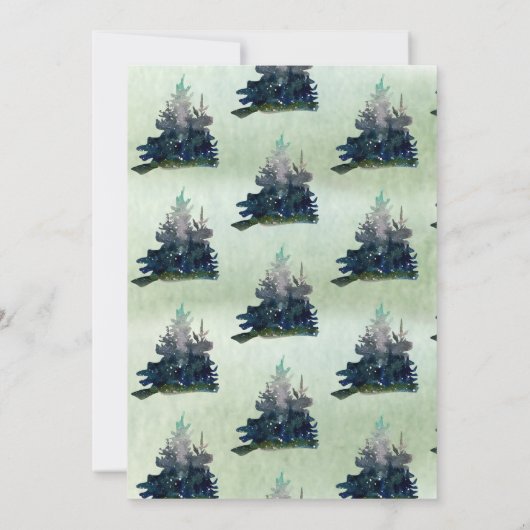 モダン冬の私たちもっとも偉大のアドベンチャーベビーシャワー 招待状 (裏面)