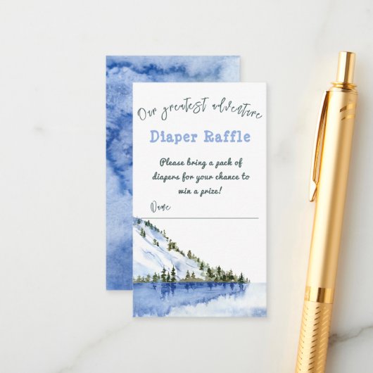 モダン冬の風景もっとも偉大冒険 エンクロージャーカード (正面/裏面インサイチュ)