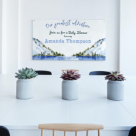 モダン冬の風景もっとも偉大冒険 横断幕