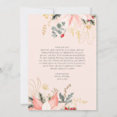 モダン冬フローラメリーワンフォトホリデーカード シーズンカード (裏面)