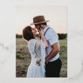 モダン冬リースフレ結婚ーム 箔招待状 (裏面)