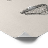 モダン出生ウォール遠くにアート – "In a Manger" ポスター (角)