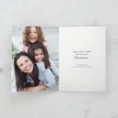 モダン出生休日（オプションの写真）カード シーズンカード (内部)