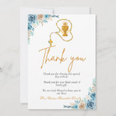 モダン初の聖交サンキューカード 招待状 (裏面)