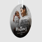 モダン初めてのクリスマス写真アクリルオーナメント オーナメント (正面)