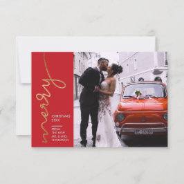 モダン初めてのクリスマス結婚のフェイク金ゴールド カード