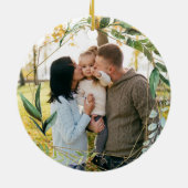 モダン初めてのクリスマス セラミックオーナメント (裏面)