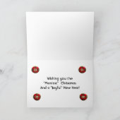 モダン削除されたクリスマスの写真グリーティングカード シーズンカード (内部)