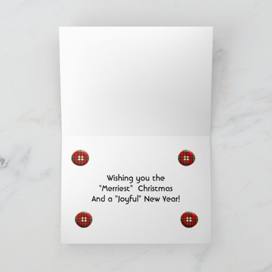 モダン削除されたクリスマスの写真グリーティングカード シーズンカード (内部)