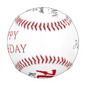 モダン前向きおもしろい70だから何70誕生日 野球ボール (裏面)