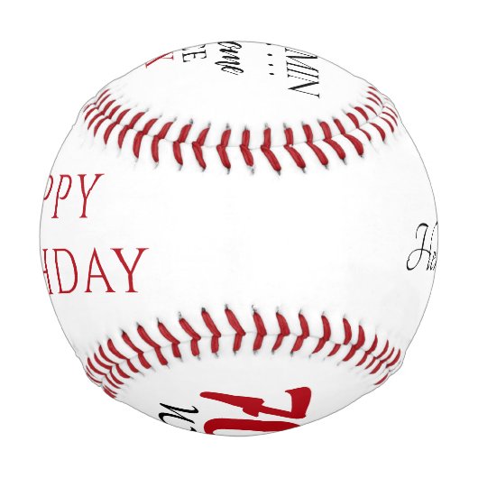 モダン前向きおもしろい70だから何70誕生日 野球ボール (裏面)