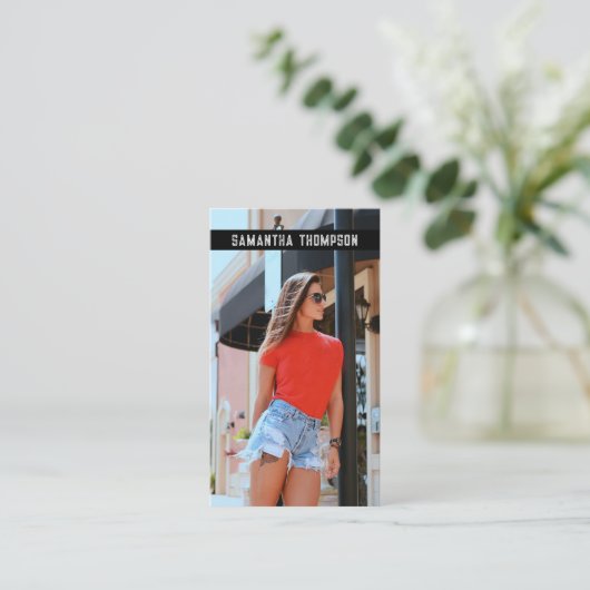 モダン動揺してプロフェッショナル 名刺 (スタンド正面)