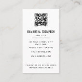 モダン動揺してプロフェッショナル 名刺 (裏面)