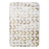 モダン動揺して金ゴールドパターン – スマイル バスマット (正面縦)