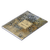 モダン動揺して金ゴールド ノートブック (左側)