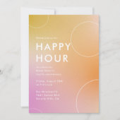 モダン勾配幸せ時間 招待状 (正面)