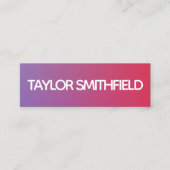 モダン勾配 スキニー名刺 (正面)