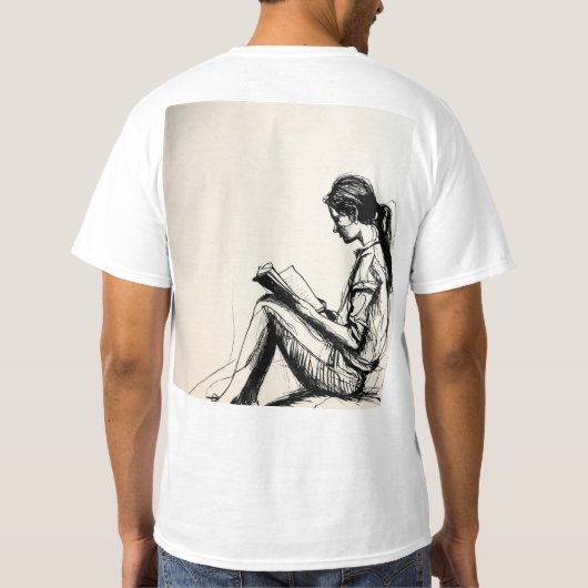 「モダン化学者Tシャツデザイン」 Tシャツ (裏面)