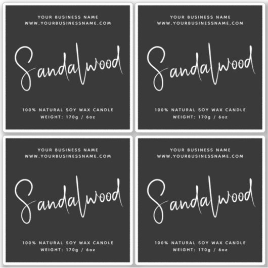 モダン化粧品キャンドラベル シール (正面)