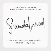 モダン化粧品キャンドラベル ラベル (デザイン1)