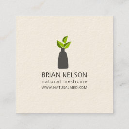 モダン医エレガント学ミニマリスト スクエア名刺