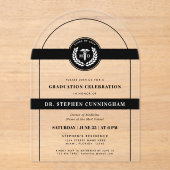 モダン医学博士（医学博士） アクリル招待状 (正面)