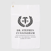 モダン医学博士（医学博士） ゴルフタオル (正面)