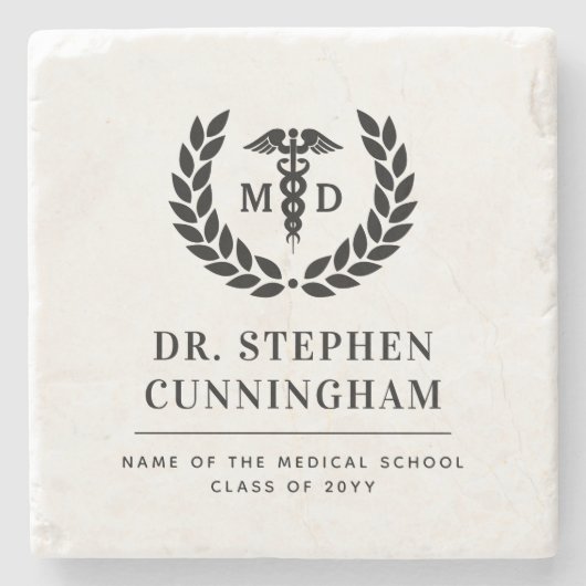 モダン医学博士（医学博士） ストーンコースター (正面)