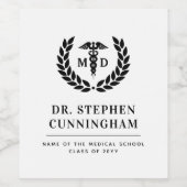 モダン医学博士（医学博士） ワインラベル (シングルラベル)