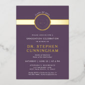 モダン医学博士（医学博士） 箔招待状 (正面)