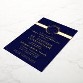 モダン医学博士（医学博士） 箔招待状 (回転した状態)