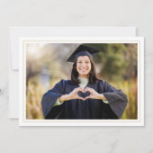 モダン医学校卒業お祝い 招待状 (正面)