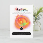 モダン十二星座 白羊座 クォート | エレメント 火 招待状 (スタンド正面)