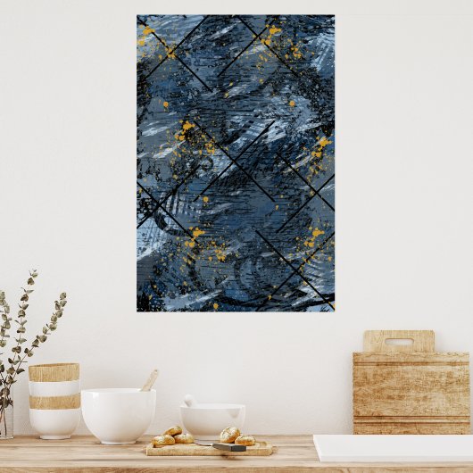 モダン十字架 ポスター (キッチン)