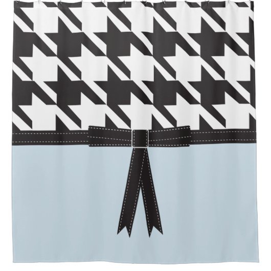 モダン千鳥格子の シャワーカーテン (正面)